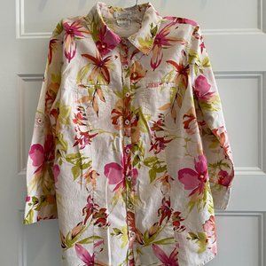 Camisa VanHeusen Flor Rosa